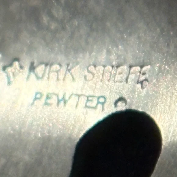 Kirk Stieff Pewter Iris Cut Outs Cuff Bracelet - Picture 3 of 7